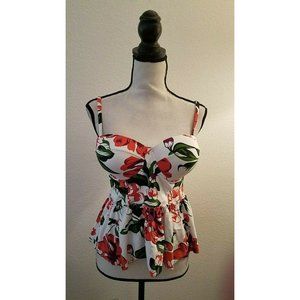 Unique and Classic Women's Floral Ruffle Tankini
